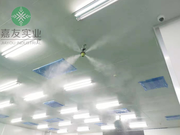 新盛超净化系统有限公司安装杭州辉达电子车间干雾加湿器
