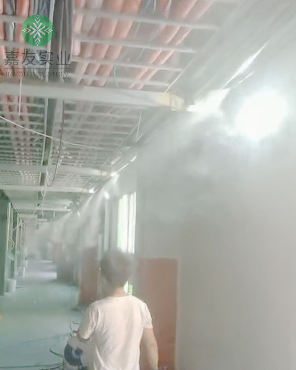 杭州辉达为福建百宏安装高新材料车间加湿器