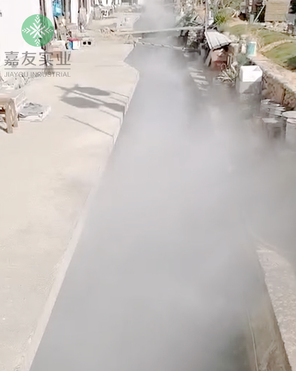 杭州辉达携手龙泉观松为旅游景区水渠安装雾森系统