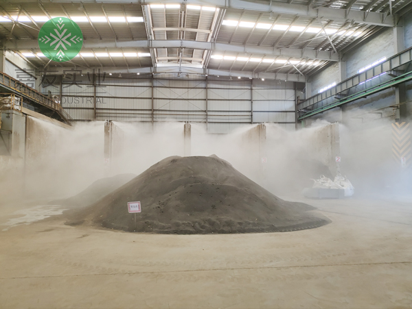 杭州辉达为泰兴申联环保制定落实料仓喷雾除尘方案