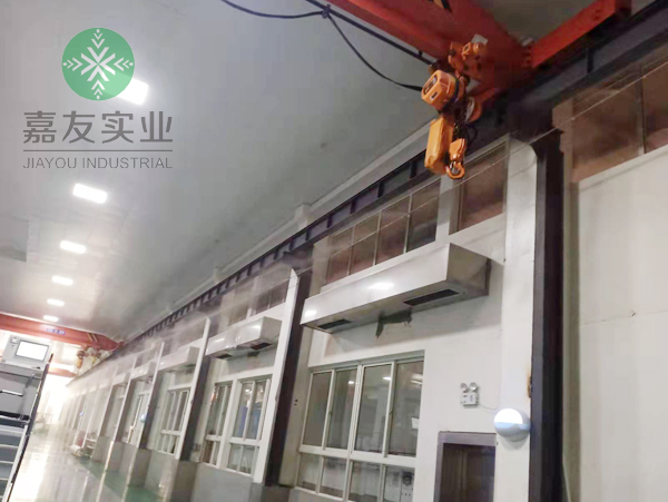 杭州辉达为优纺新材料纺织车间制定落实喷雾加湿方案