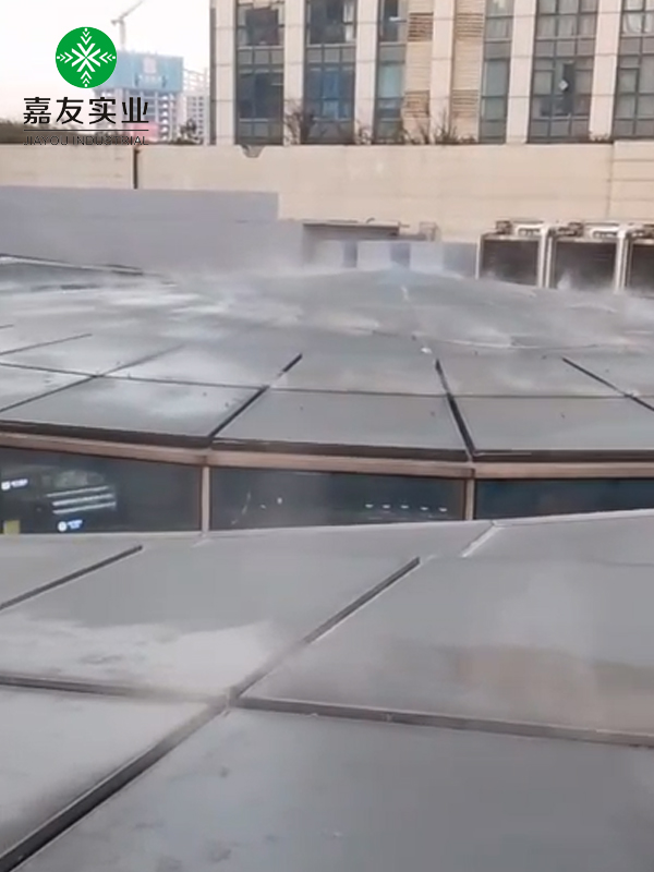 温岭银泰百货安装辉达注册喷雾降温系统案例