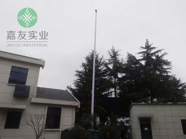 杭州辉达走进南浔|旋转雾桩降尘系统助力城市道路扬尘治理