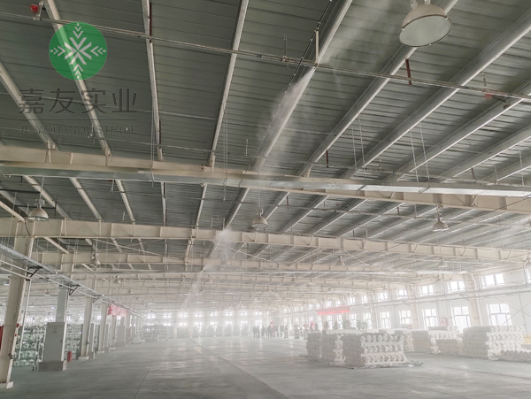 杭州辉达制定落实新疆中泰昌达纺织车间高压微雾加湿方案