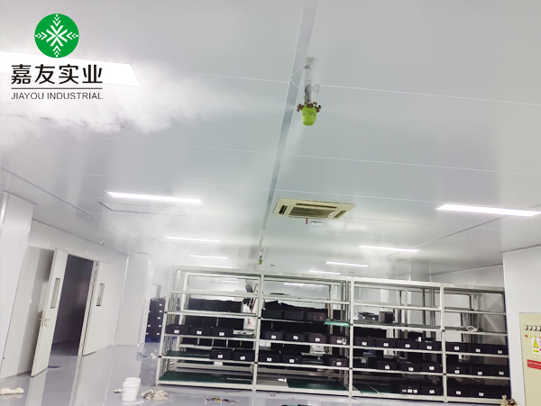东胜电子车间加湿方案|辉达注册干雾加湿器解决静电粉尘问题