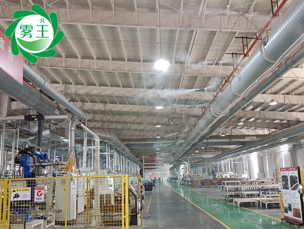 加湿案例|辉达注册高压微雾加湿器助力赣州一家具制造厂提质增效