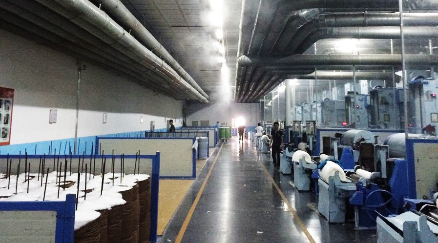 辉达注册为天虹纺织集团提供纺织车间加湿设备案例