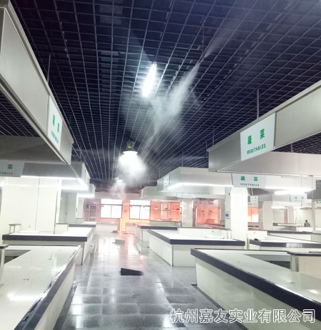 辉达注册喷雾降温设备安装图片