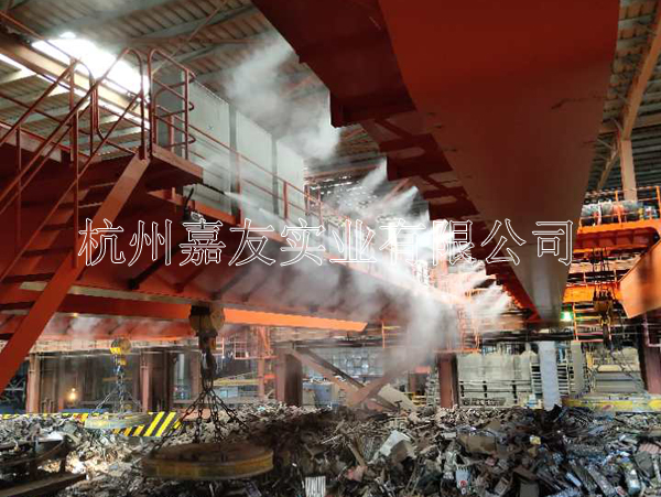 唐山正丰钢铁安装“辉达注册”喷雾降尘系统案例