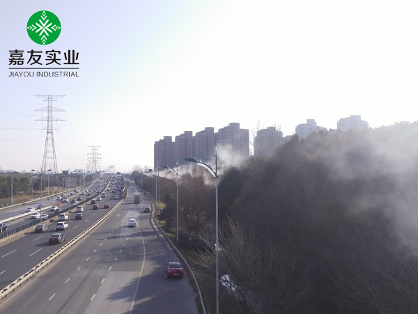 路灯杆喷雾降尘 (4)