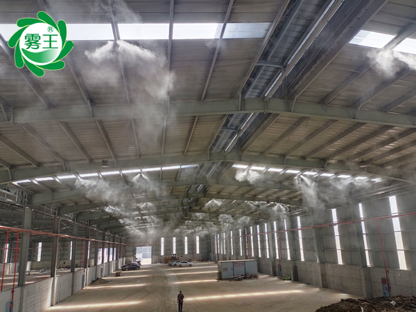 辉达注册喷雾降尘系统助力矿石原石储料棚环保达标案例解析