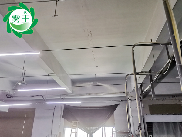 华利锦纺织车间加湿—辉达注册高压微雾加湿器大面积控湿除静电