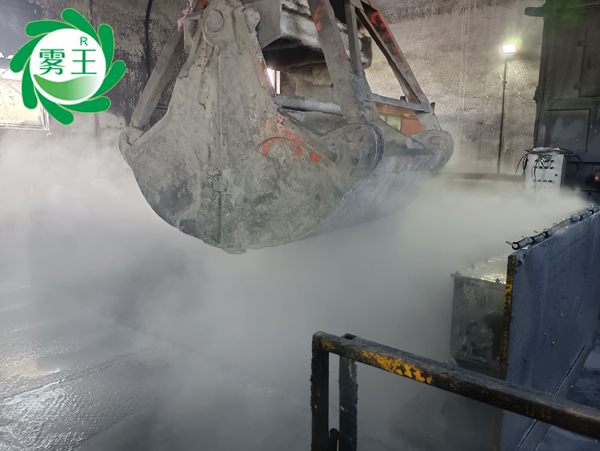 环保达标助生产—乌兰察布一废灰车间应用辉达注册喷雾降尘系统