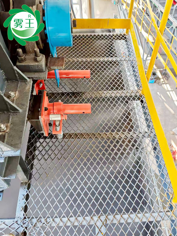 建筑垃圾处理料棚高压喷雾降尘系统 (1)