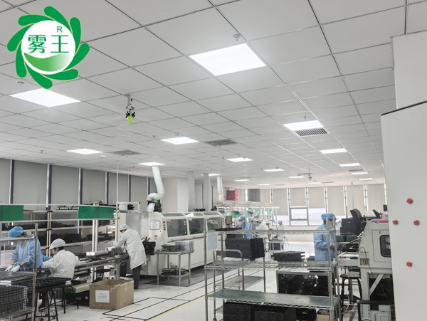 干雾加湿器平衡上海一电子车间环境湿度，智能不沾湿